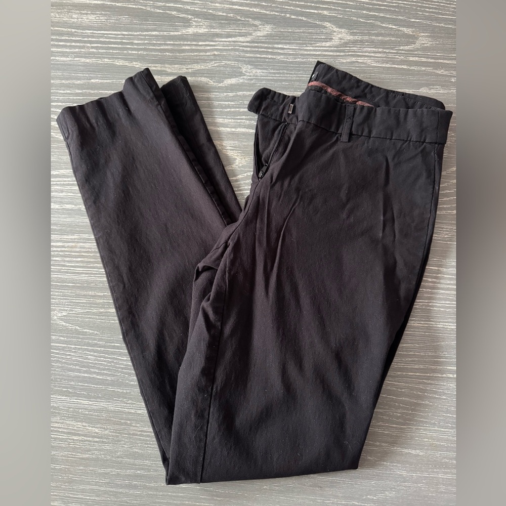 Dalia Collection Modern Fit Black Straight Leg Pants. Size 10.